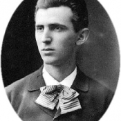 Nikola Tesla přibližně v roce 1879